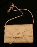 Woven Purse with Ribbon by Unknown Unknown