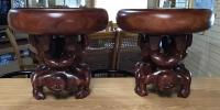 Set of Monkey Pod bowls & Tikis_HWG2019 by William Vargas