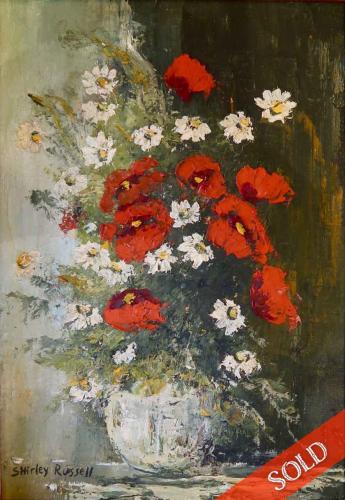 Still Life, Flowers by Shirley Russell (1886-1985)