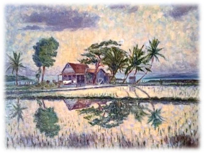Taro Plantation House by Shirley Russell (1886-1985)