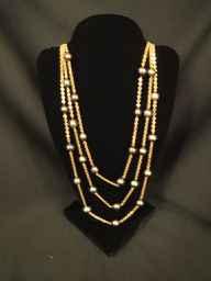 Tahitian Black Pearl Necklace, 3-strand by Mac Dunford