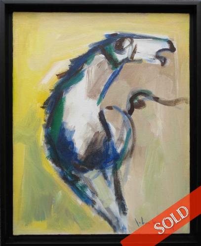 Tang Horse, Blue by John Young (1909-1997)