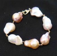 Baroque Pearl Bracelet by Rebecca Mach