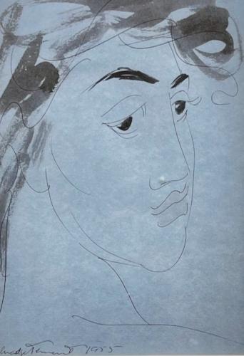 Woman Profile by Madge Tennent (1889-1972)