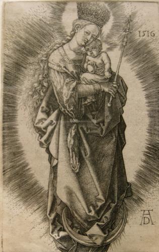 Virgin of the Crescent with Cross of Stars & Scepter by Albrecht Durer (1471-1528)