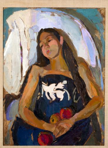 TAC_36_Girl with Apples by Madge Tennent (1889-1972)