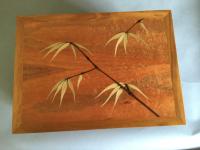 Koa Jewelry Box with Bamboo Marquetry by David & Doni Reisland