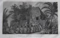 An Offering before Capt. Cook  in the Sandwich Islands by John Webber (1752-1793)