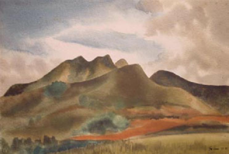 Hills Toward Mokapu by Robert Benjamin Norris (1910-2006)