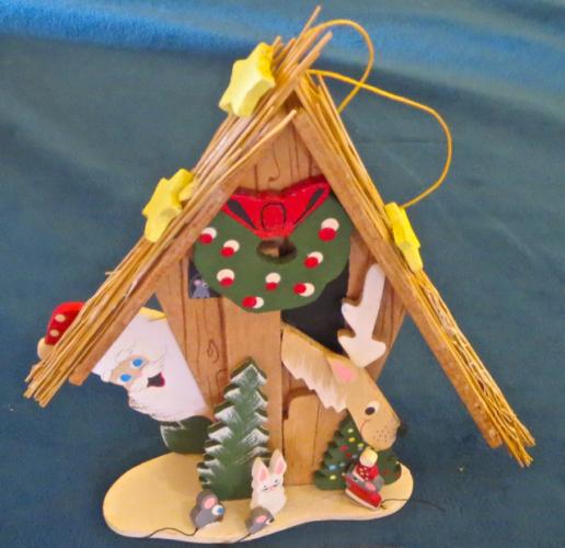 Emgee Ornament_Santa, Reindeer, Bunny and Mice by Martha Greenwell (1920-2014)