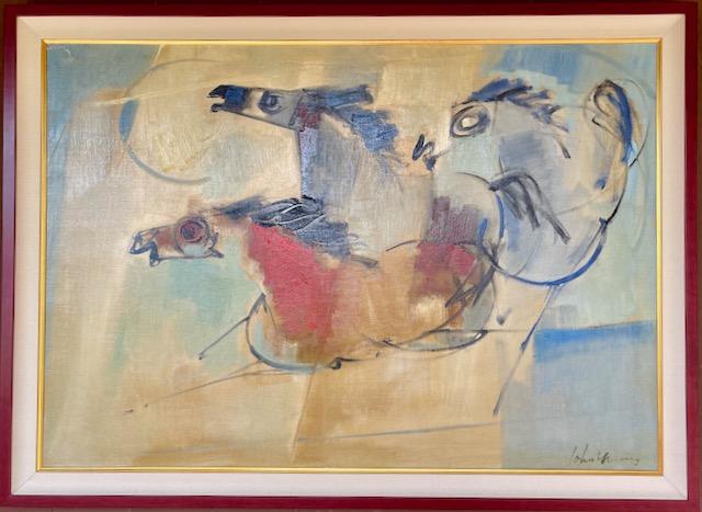 Three Tang Horses by John Young (1909-1997)
