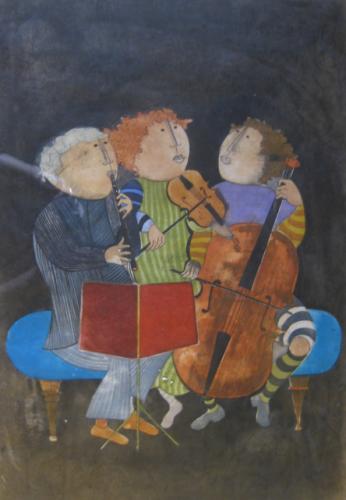 Musicians (le trio de Juliette) by Graciela Boulanger