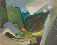 Sacred Valley with Rainstorm by Robert Benjamin Norris (1910-2006)
