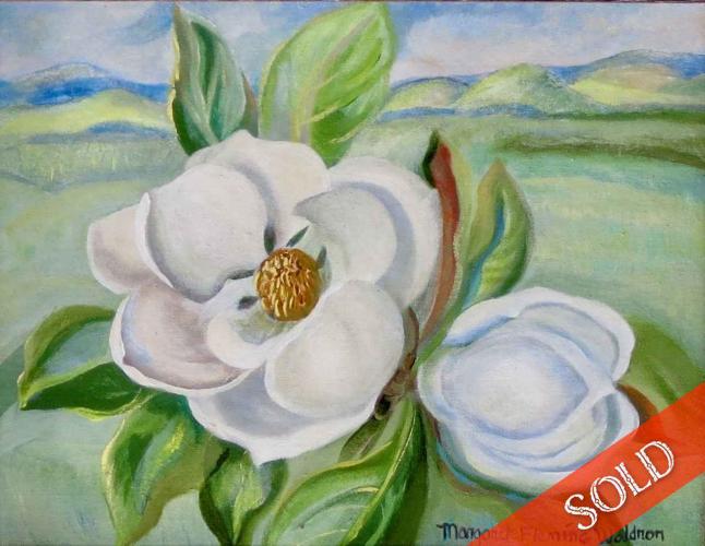 Magnolia, Nuuanu Valley by Margaret Fleming Waldron (1910-1992)