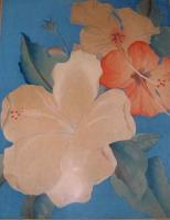 Hibiscus by Shirley Russell (1886-1985)