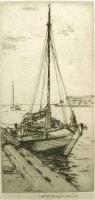 The Sampan by Huc-Mazelet Luquiens (1881-1961)