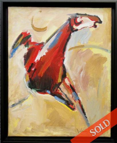 Tang Horse, Red by John Young %281909-1997%29
