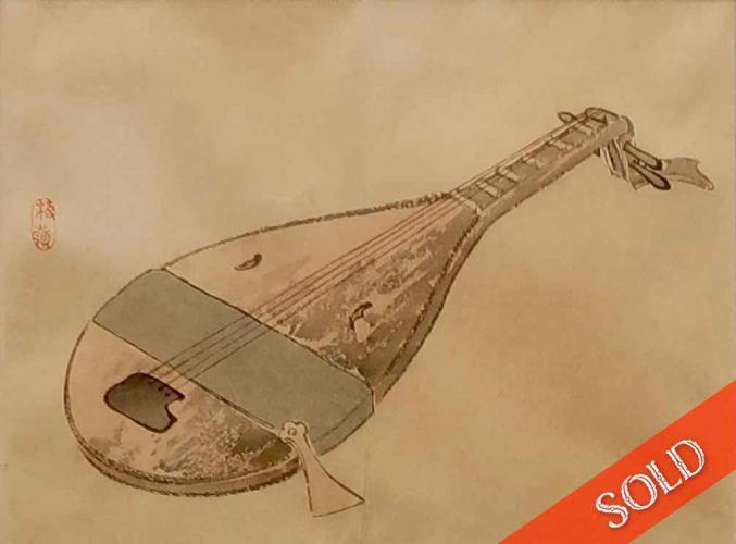Japanese Lute by Unknown Unknown