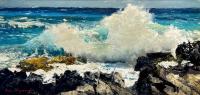 Wave off Punalu'u by Peter Hayward (1905-1993)