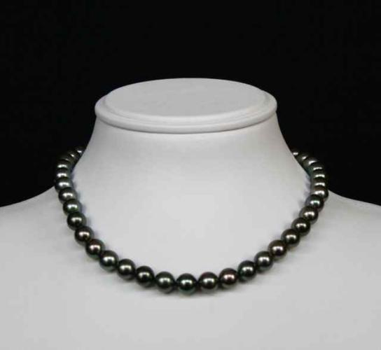 Tahitian Pearl Necklace C-2 by Unknown Unknown