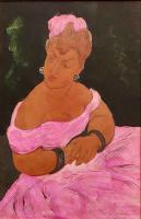 Lady in Pink Dress by Madge Tennent (1889-1972)