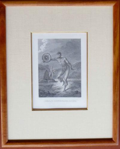 A Man of the Sandwich Islands, Dancing by John Webber (1752-1793)