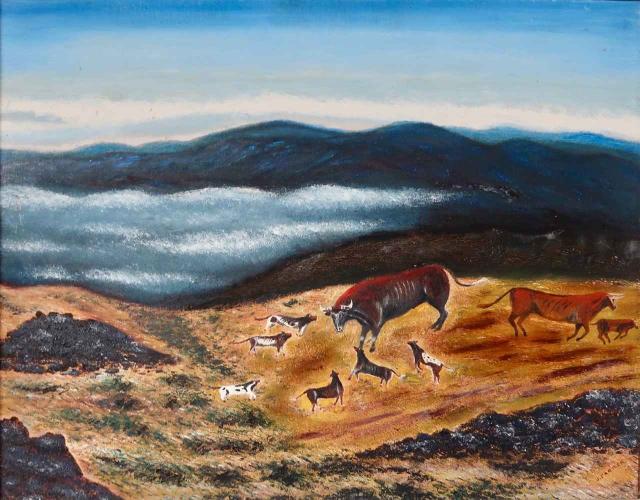 Wild Dogs on Parker Ranch by James K. Parker