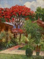 Gardens of Ainahau, Waikiki, Honolulu by Theodore Wores (1859-1939)