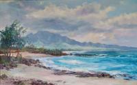 Mt. Ka'ala, Haleiwa, Oahu by Betty Hay Freeland (1940-2023)