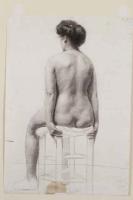 TAC_16_Seated Nude, back by Madge Tennent (1889-1972)