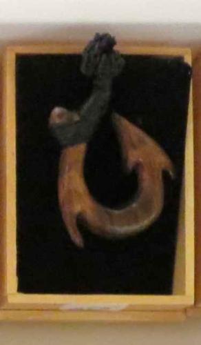 Koa Fish Hook, small, 1 by Mac Dunford
