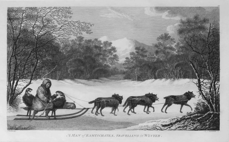 A Man of Kamtschatka Traveling in Winter by John Webber (1752-1793)