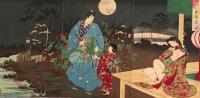 Family Scene by Toyohara Chikanobu (1838-1912)