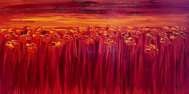 Poppies in Red by Jaline Pol