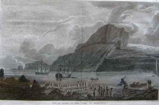 Vue Du Havre...(View of Christmas Harbor, Kerguelen Islands) by John Webber (1752-1793)