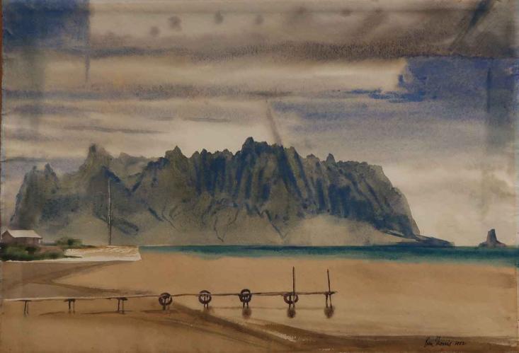 Blue Marine, Kaneohe Bay by Robert Benjamin Norris (1910-2006)