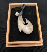 Musk Ox Horn Fish Hook_MDU864RP by Ray Peters