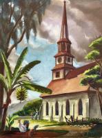 Ka'ahumanu Church, Wailuku, Maui by Robert Benjamin Norris (1910-2006)