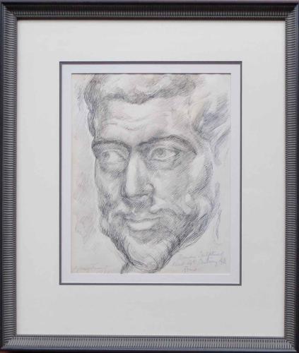Drawing of Roman Sculpture by Madge Tennent (1889-1972)