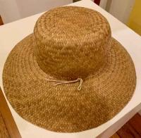 Large Rim Lauhala Hat by Unknown Unknown