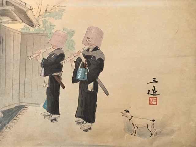 Hooded Flute Players by Sanzo Wada (1883-1967)