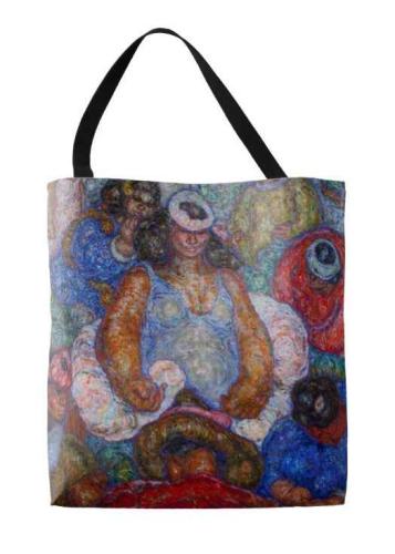 Tote bag, Lei Queen Fantasia by Madge Tennent (1889-1972)