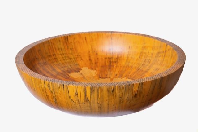 Large Cook Pine Bowl with Burnt Edge by Cliff Johns