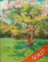 Pink Shower Tree by Juanita Vitousek (1890-1988)