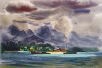 Tropic Heat Haleiwa by Robert Benjamin Norris (1910-2006)