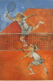 Tennis Party (tennis court) by Graciela Boulanger