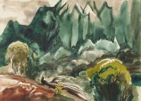 Pali Landscape by Robert Benjamin Norris (1910-2006)