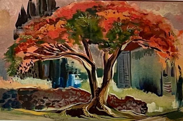 Poinciana Tree by Jean Charlot (1898-1979)