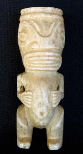 Marquesas Bone Tiki Ivi Po'o (3) by Unknown Unknown