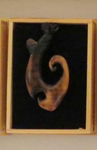 Koa Fish Hook, medium, 2 by Mac Dunford